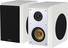 Block HiFi Stereo-Lautsprecher S-100 Paar 120 Watt Weiß B 22 x T 34 x H. B Ware