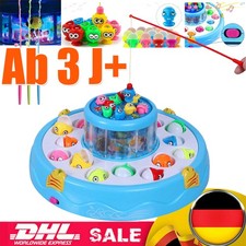 Angelspiel Magnetisch ab 2–3 Jahre,Kinderspielzeug mit 26 Fischen & 4 Angeln DHL