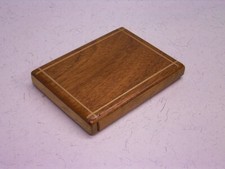 ZIGARETTENETUI ZIGARETTENBOX, TASCHENETUI AUS HOLZ, 1970er JAHRE