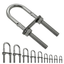  Edelstahl V4A U-Bolt Bolzen Zug-Öse Schleppöse Wasserskiöse Motorboot Augbügel