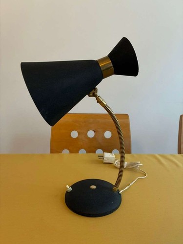 Schwarze schreibtischlampe - schwarze,