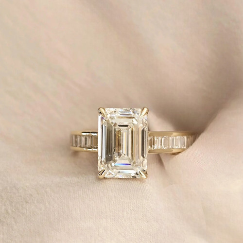 Smaragd 14 k gelbgold - smaragd,