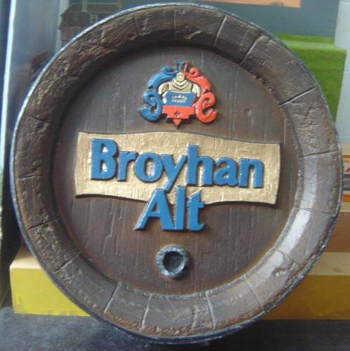 Brauerei werbeschild fassboden - werbeschild,