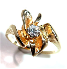 Ring FINLAND 585 Gold 0.10 ct