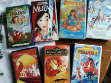   Videos f.Kinder, VHS ,Walt Disney, Asterix, u.v.andere.   2 St.5,00