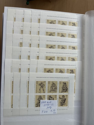 Ddr kleinbogen 2347 - kleinbogen, 2347-2352