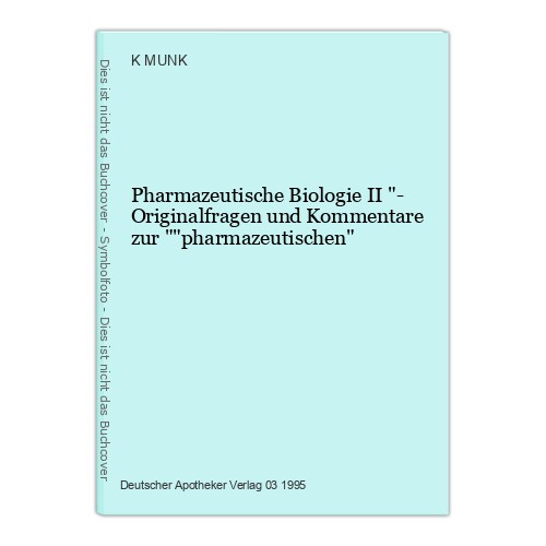 Pharmazeutische biologie - ii, "-