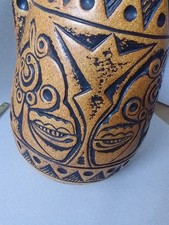 Jasba Große Bodenvase Motiv Totenköpfe Totenkopf N  3121145, Vintage, 