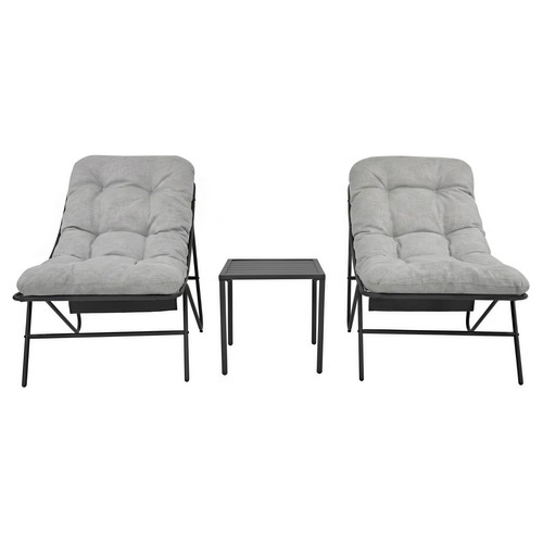 Garten bistro set grau creme - garten-bistro-set, grau/creme