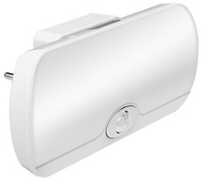 LED Steckdosen Nachtlicht Taschenlampe Weiß Bewegungsmelder Akku Notlicht