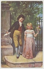 AK  hübsches Kinderpaar 1901  (Y880)