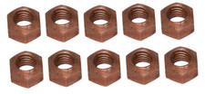 10 Kupfermuttern M8 x 1,25