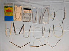 Tolles Konvolut mit 17 Rundstricknadeln - versch. Hersteller Längen und Dicken