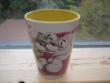 Tasse, Humpen, Diddl, weiß, rose mit Diddlmotiv, Hab Dich lieb Becher