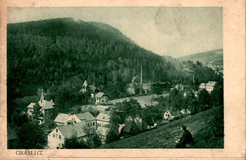 Graslitz mann blickt auf die - graslitz,,