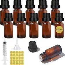 10 x 10ml 30ml Tropfflaschen Glasflaschen Tröpfler-Flaschen Apothekerflaschen