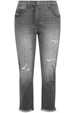 Ulla Popken Damen große Größen Boyfriend Jeans Destroy Effekte Stretch