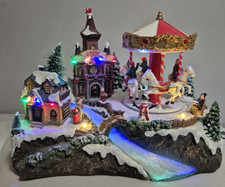 LED Weihnachtsdorf Weihnachtsstadt Mit MUSIK 36 X 23 X 26