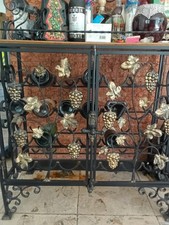 Weinregal aus SCHMIEDEEISEN gefertigt Ca. 90x84 cm ohne Alkoholflaschen (Deko)