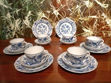 Rauenstein ? antikes ZWIEBELMUSTER  Kaffeeservice für 6 Personen