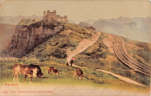 Rigi kulm 1901 - kulm, ansichtskarte