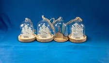 4 Glasglocken zum Hängen