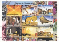 **Gemälde-Kleinbogen*GUINEA*1998*Mi.Nr. 1822-1830*Salvador Dali*postfrisch **