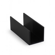 U Profil 5cm 1,5mm Schwarz |