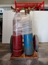 Tyczka Schweißgas-Flaschen-Transportwagen mit zwei Gasflaschen (S1 1114)