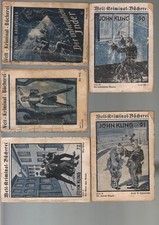 Welt Kriminal Bücherei John Kling 53,55,72,90,91  Dietsch/Speka Verlage, Leipzig