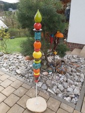 Rosenkugel Keramik Stele