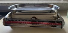Mechanische Waage Stube Nr. 30 de luxe mit Schale Chrom Historisch 60er
