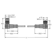 Turck 6604824 Sensor-/Aktor-Steckverbinder konfektioniert Industriestecker
