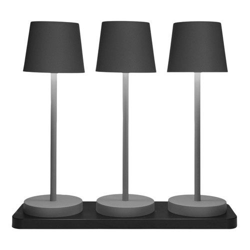 Tischleuchte schwarz set - tischleuchte, 3-er