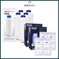 5x Wasserfilter kompatibel mit Delonghi DLS C002, 2x original Delonghi EcoDecalk