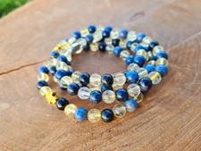 Dumortierit & Citrin Kristall