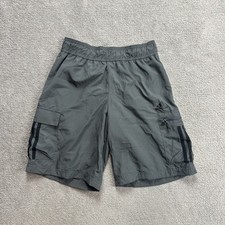 ADIDAS Herren Badehose Badeshorts Gr. S Travel Beach Shorts Logo 21508 Grau