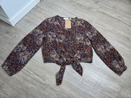Usha satinbluse zum binden - satinbluse,