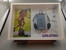 Vintage Sony TPS-L2 Walkman im 3D-Objektrahmen – Ein exklusives Sammlerstück