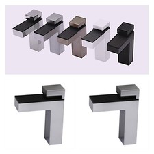 2 STÜCK CHROM Regalhalter