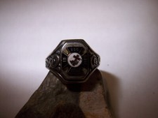 Freimaurer-Ring-Schottischer Ritus-In hoc signo vinces-835-Silber-1950-1970