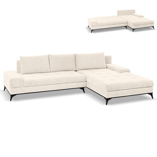 Ecksofa creme - -,