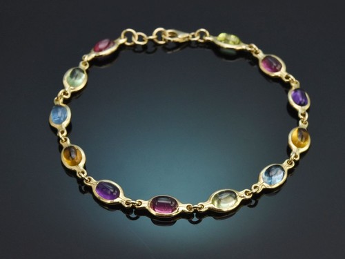 Edelstein armband aus - edelstein, 585