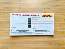 10x DHL Paket und Päckchen Deutschland + EU - Paketmarken unbeschriftet
