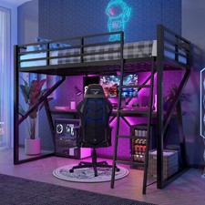 Hochbett 90x200cm Eisenrahmen