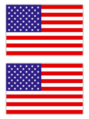 Aufkleber usa amerika - 2x,