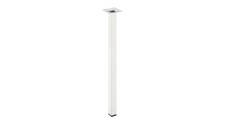 Metafranc Möbelfuß eckig weiß 25x25mm Tischbein verschiedene Größen wählbar