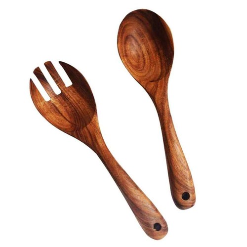 Salatbesteck holz löffel - salatbesteck,