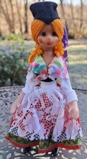 Biege Puppe Figur Frau DDR 1960er? - Hedler Arnstadt 20cm - Nostalgie Sammler