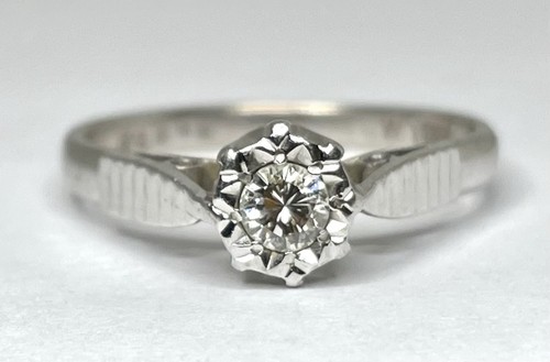 Vintage ring 18ct weißgold - ring,